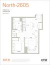 North - 2605 Floor Plan North - 2605 Floor Plan at BLVD Beltline, Calgary, AB